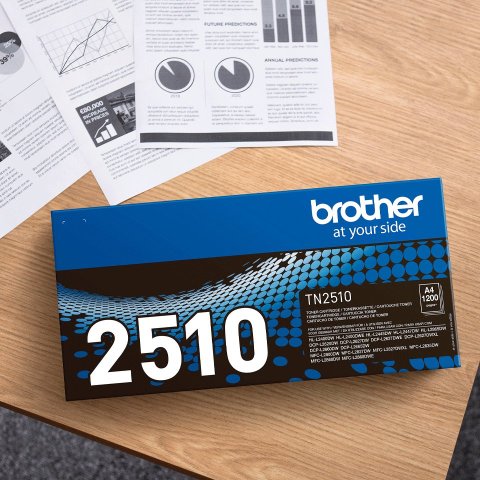 Toner Brother Tn-2510 Hll2400dw, Hll2445dw, Dcpl2620dw, Dcpl2627dwxl, Dcpl2660dw, Mfcl2800dw, Mfcl2860dw 1200pag