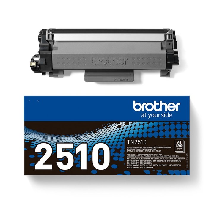 Toner Brother Tn-2510 Hll2400dw, Hll2445dw, Dcpl2620dw, Dcpl2627dwxl, Dcpl2660dw, Mfcl2800dw, Mfcl2860dw 1200pag