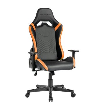 Silla Gamer Mars Gaming Mgcprobo Negra Con Detalle Naranjas Brazos Regulables En Altura Reclinable 135º Cojines Ergonomicos S 2