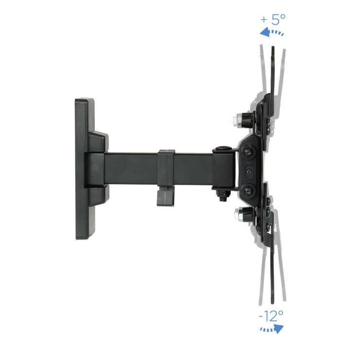 Soporte De Pared Orientable Tooq Lp2042tnl-b Para Pantalla 13-42" Max. 20kg Vesa Max. 200x200 Inclinacion giro Negro