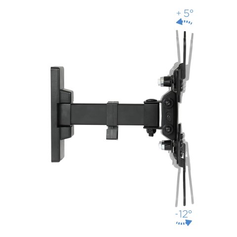 Soporte De Pared Orientable Tooq Lp2042tnl-b Para Pantalla 13-42" Max. 20kg Vesa Max. 200x200 Inclinacion giro Negro