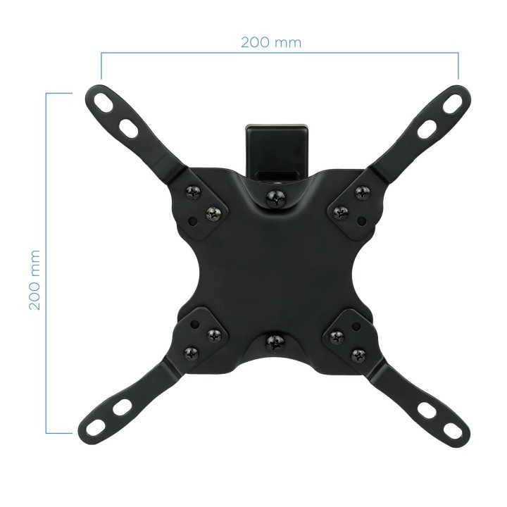 Soporte De Pared Orientable Tooq Lp2042tnl-b Para Pantalla 13-42" Max. 20kg Vesa Max. 200x200 Inclinacion giro Negro