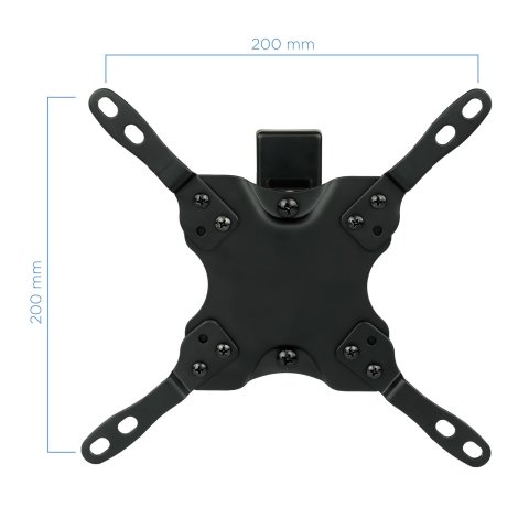 Soporte De Pared Orientable Tooq Lp2042tnl-b Para Pantalla 13-42" Max. 20kg Vesa Max. 200x200 Inclinacion giro Negro