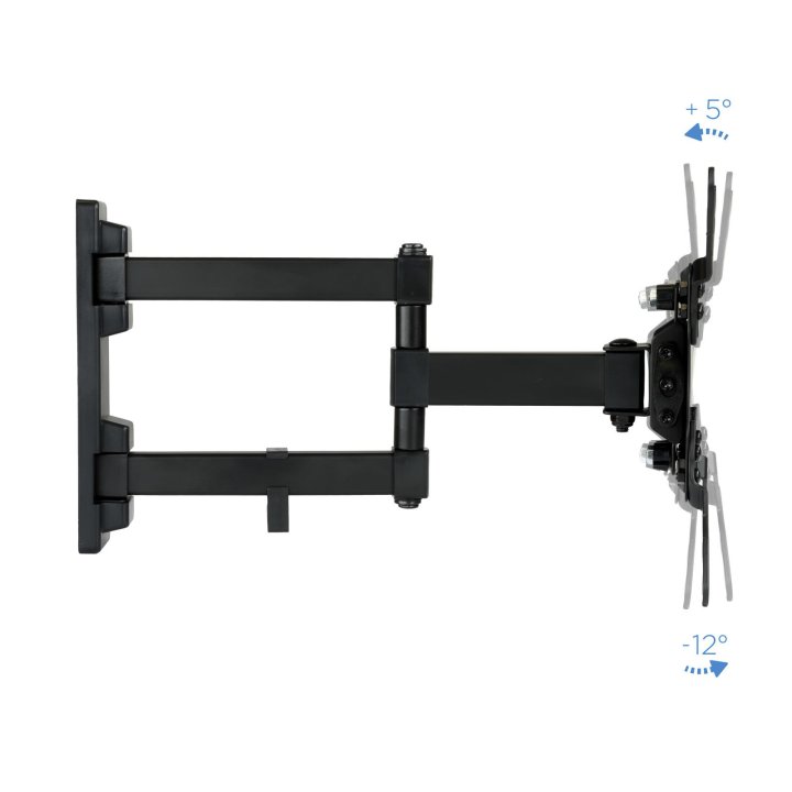 Soporte De Pared Orientable Tooq Lp2142tnl-b Para Pantalla 13-42" Max. 20kg Vesa Max. 200x200 Inclinacion giro Negro