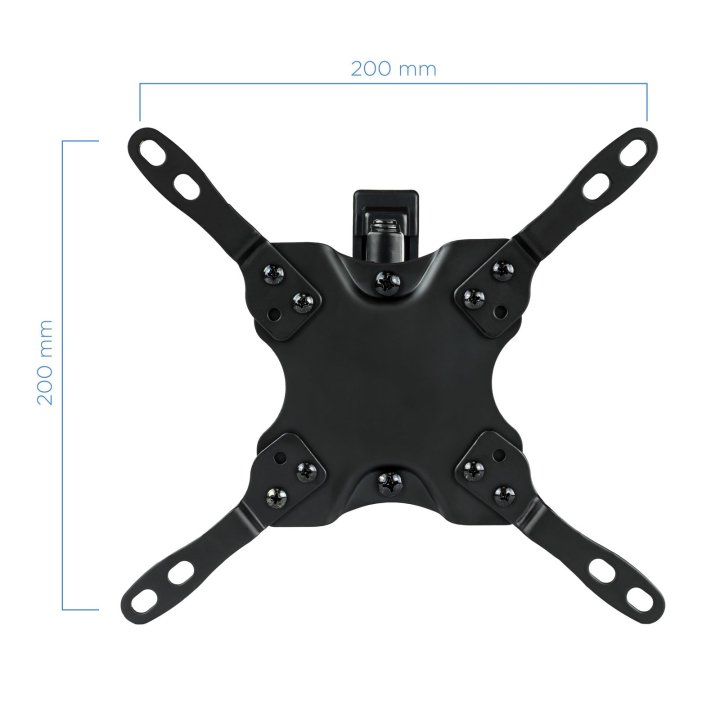 Soporte De Pared Orientable Tooq Lp2142tnl-b Para Pantalla 13-42" Max. 20kg Vesa Max. 200x200 Inclinacion giro Negro