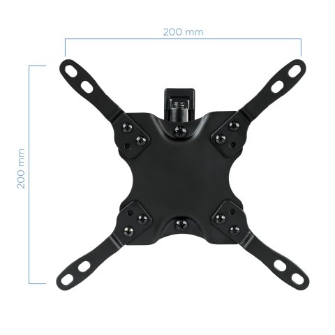 Soporte De Pared Orientable Tooq Lp2142tnl-b Para Pantalla 13-42" Max. 20kg Vesa Max. 200x200 Inclinacion giro Negro