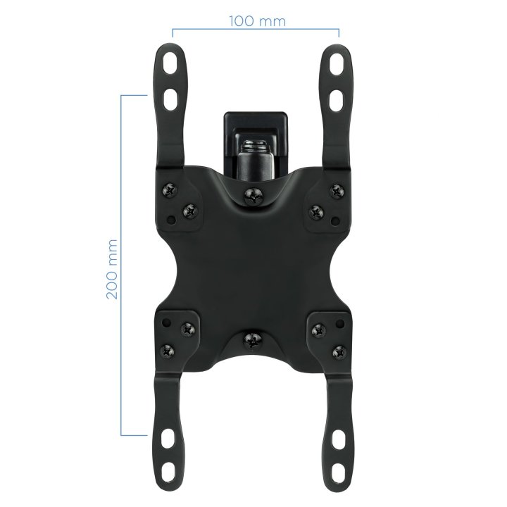 Soporte De Pared Orientable Tooq Lp2142tnl-b Para Pantalla 13-42" Max. 20kg Vesa Max. 200x200 Inclinacion giro Negro
