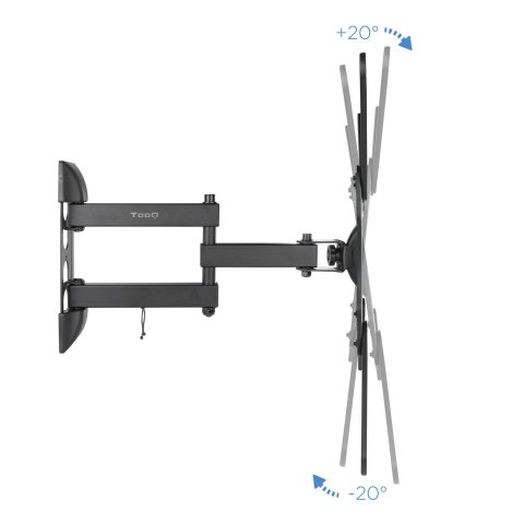 Soporte De Pared Orientable Tooq Lp6055tn-b Para Pantalla 23-55" Max. 30kg Vesa Max. 400x400 Inclinacion giro Negro