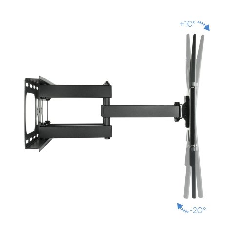 Soporte De Pared Orientable Tooq Lp6270tn-b Para Pantalla 37-70" Max. 50kg Vesa Max. 600x400 Inclinacion giro Negro