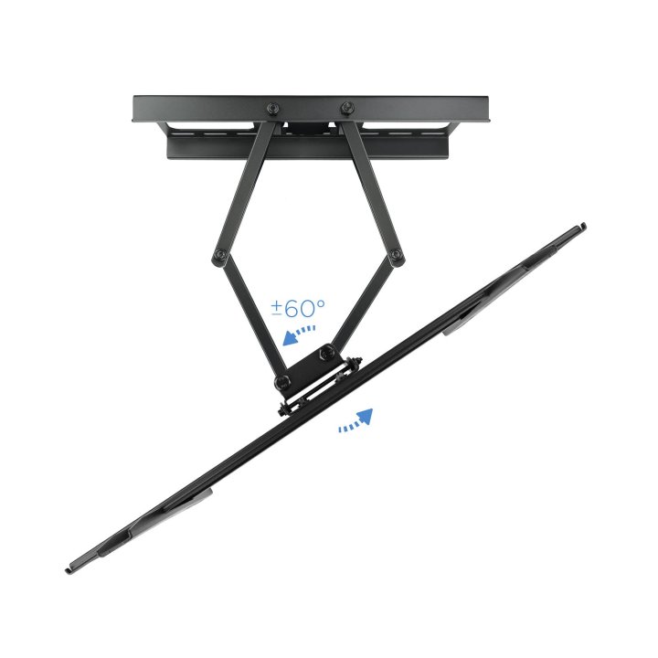Soporte De Pared Orientable Tooq Lp6270tn-b Para Pantalla 37-70" Max. 50kg Vesa Max. 600x400 Inclinacion giro Negro