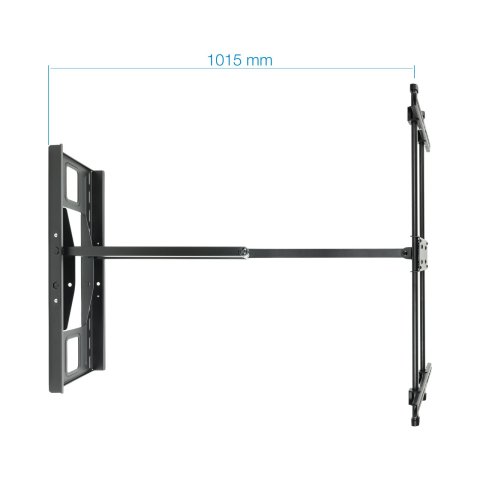Soporte De Pared Orientable Tooq Lp4380xl-b Para Pantalla 43"- 80" Max 50kg Doble Brazo Giratorio Gran Angular Vesa 200x200 H