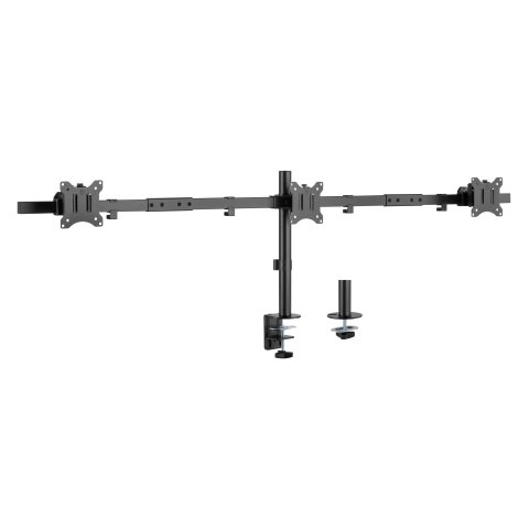 (km0) Soporte De Mesa Equip 650158 Para 3 Pantallas De 17"-32" Max. 7kg Por Pantalla Max.vesa 100x100