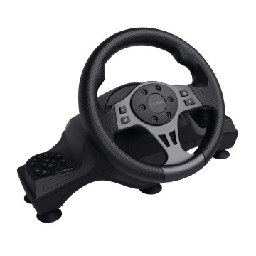 Volante Trust Gxt-289 Con Respuesta De Vibracion Y Pedales 25122 Compatible  Con Pc Y Consolas 25122 2