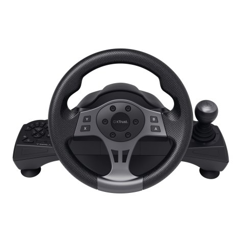 Volante Trust Gxt-289 Con Respuesta De Vibracion Y Pedales 25122 Compatible  Con Pc Y Consolas 25122