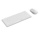 Teclado Y Mouse Rapoo Wireless Y Bluetooth 9010m 2,4ghz Bt 4.0 Bt 5.0 Ultradelgado Compacto Color Blanco Multi Mode