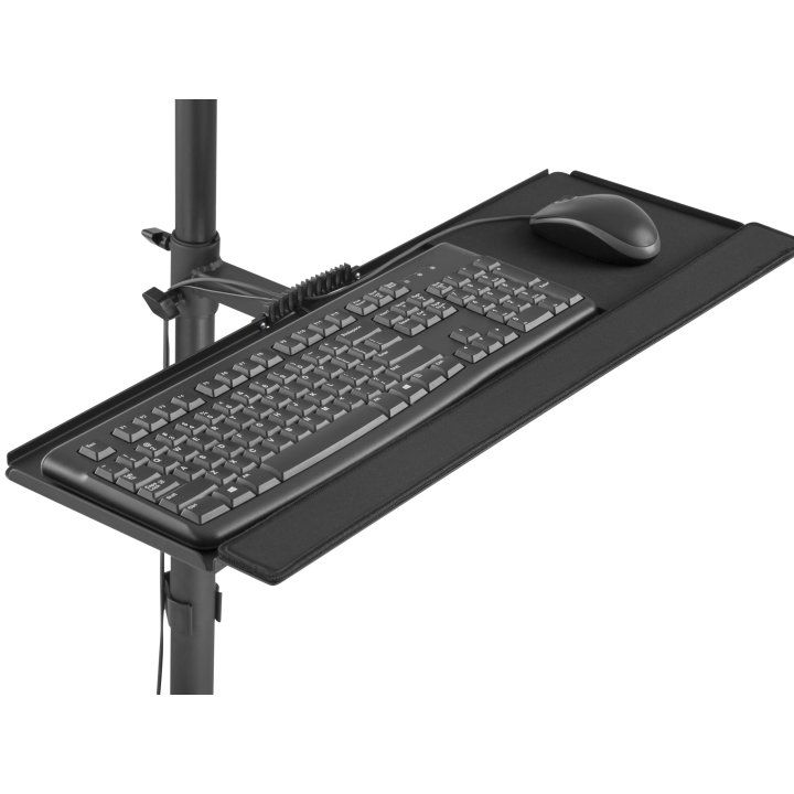 Soporte De Suelo Con Ruedas Equip 650171 Para Pantalla 17"-32" Cpu Y Teclado Max. 8kg Vesa 100x100