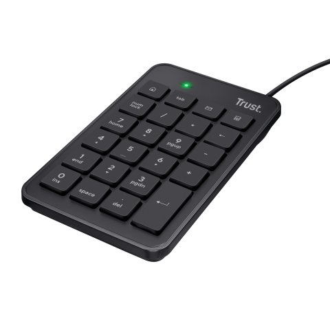 Teclado Numerico Trust Xalas 23 Teclas Tamaño Normal Y 5 Teclas Multimedia 22221