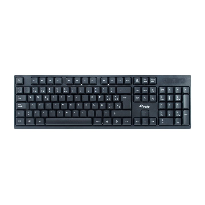 Pack Teclado Y Mouse Equip Life Wireless Combo 2.4ghz Color Negro 245221