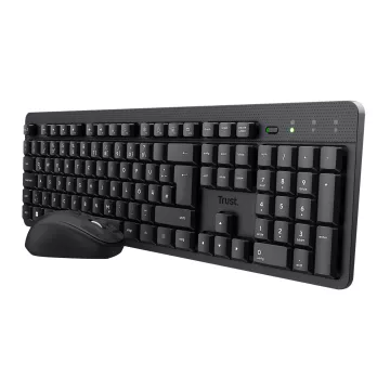 Pack Teclado Y Mouse Trust Wireless Tkm-360 Silencioso 25356