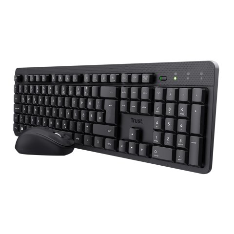 Pack Teclado Y Mouse Trust Wireless Tkm-360 Silencioso 25356