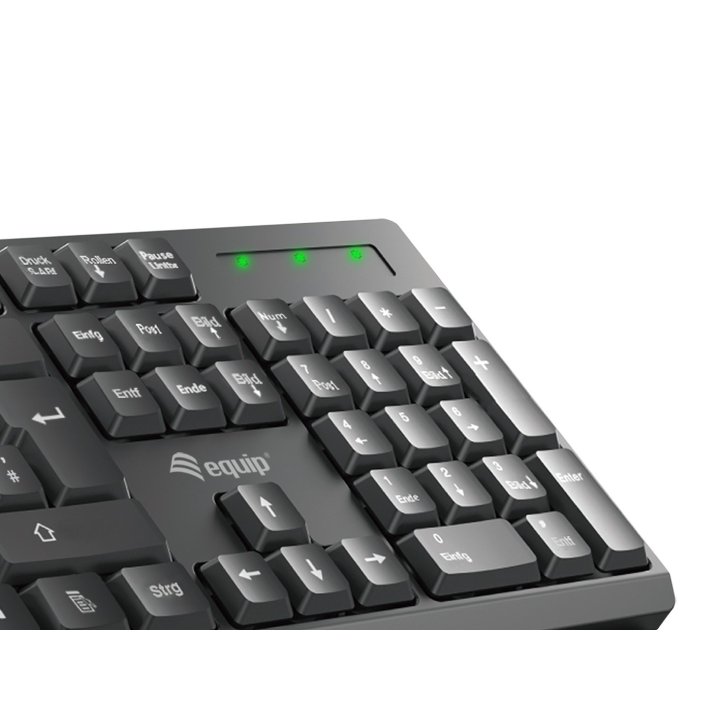 Pack Teclado Y Mouse Equip Life Wireless Combo 2.4ghz Color Negro 245221