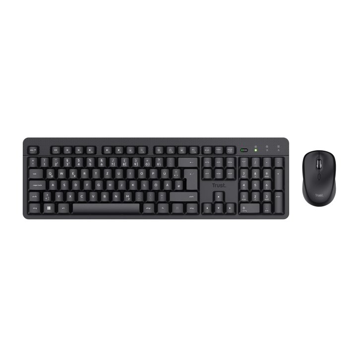 Pack Teclado Y Mouse Trust Wireless Tkm-360 Silencioso 25356