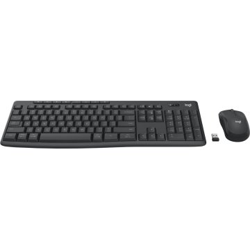 Teclado Logitech Wireless Combo Mk370 For Business Color Grafito P n  920-012071 2