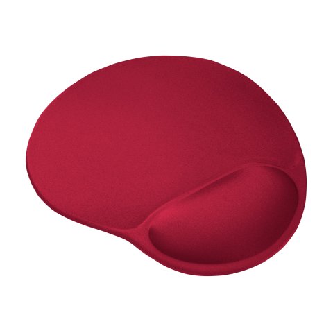 Alfombrilla Trust Bigfoot Gel - Base Antideslizante - Superficie De Microfibra Color Rojo 20429