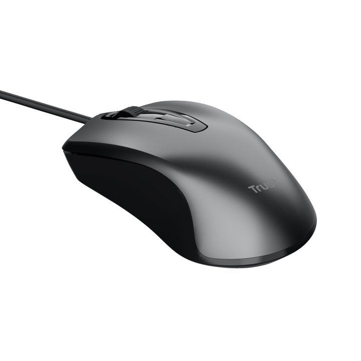 Mouse Trust Carve Usb 3 Botones Y Rueda Desplazamiento 1200dpi Color Negro 23733