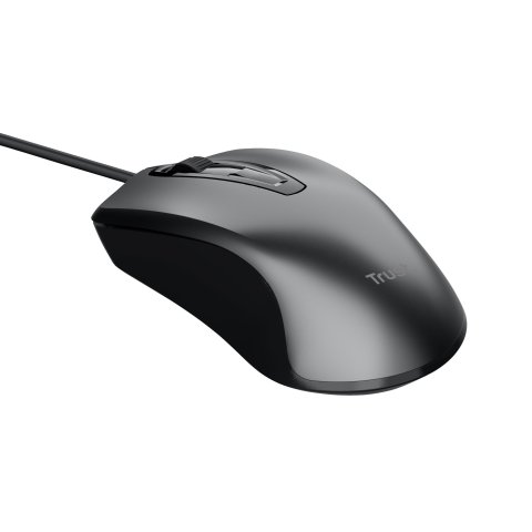 Mouse Trust Carve Usb 3 Botones Y Rueda Desplazamiento 1200dpi Color Negro 23733