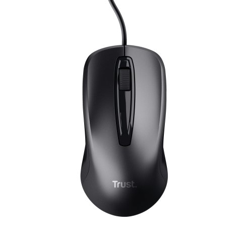Mouse Trust Carve Usb 3 Botones Y Rueda Desplazamiento 1200dpi Color Negro 23733