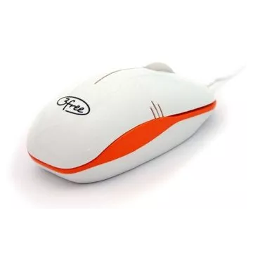 Mouse 3free Mcm101 wo Dise¥o Blanco Naranja 2