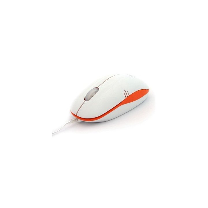 Mouse 3free Mcm101 wo Dise¥o Blanco Naranja