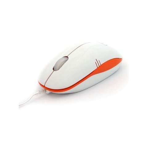 Mouse 3free Mcm101 wo Dise¥o Blanco Naranja