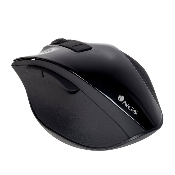 Mouse Ngs Wireless Bow Black 1200dpi 2.4ghz Nano Receptor Usb Color Negro