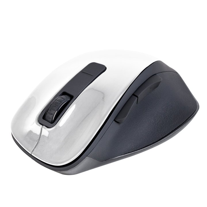 Mouse Ngs Wireless Bow White 1200dpi 2.4ghz Nano Receptor Usb Color Blanco