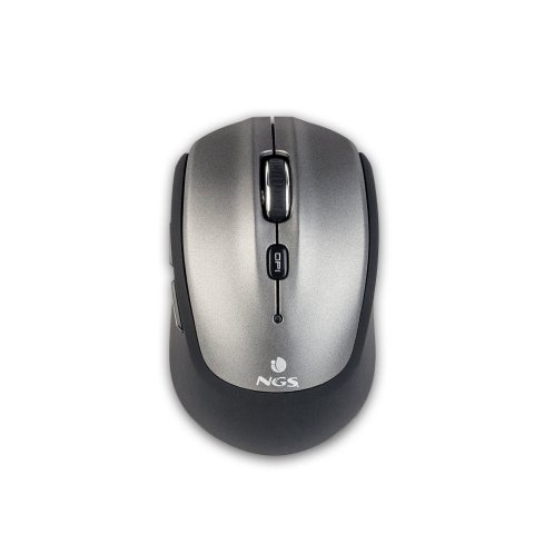 Mouse Ngs Wireless Y Bluetooth Frizz 1000 1600 Dpi Con 5 Botones Color Plata negro