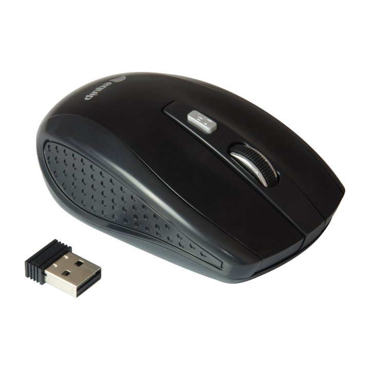 Mouse Equip Wireless Life Optico 2.4ghz 4 Botones Color Negro Dpi 800 1200 1600