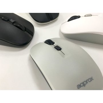 Mouse Approx Wireless Xm180 Grey   Black Nano Receptor Usb Appxm180gb 2