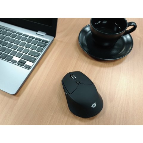 Mouse Conceptronic Bluetooth Lorcan02 Ergo 6 Botones 1600dpi Color Negro