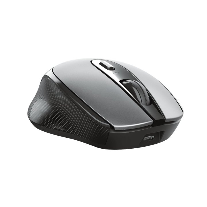 Mouse Trust Wireless Zaya Negro - Recargable Usb-c - 4 Botones - 800 1200 1600dpi - Receptor Micro Usb 23809