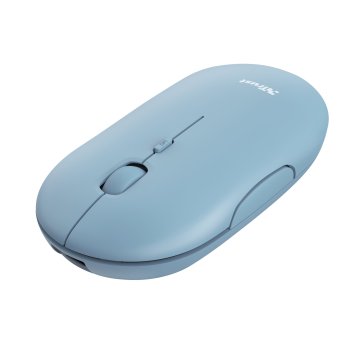 Mouse Trust Wireless Puck Recargable- Ultrafino - Botones Silenciosos- 800 1200 1600dpi - Receptor Micro Usb Color Azul 24126 2