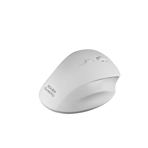 Mouse Mars Gaming Wireless Ergo Mmwergo White 3200dpi Switches Mecanicos Kailh Dise¥o Ergonomico Diestros Receptor Nano 2.4gh