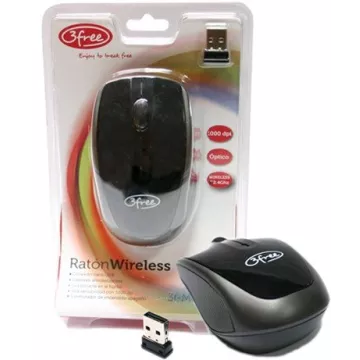 Mouse 3free Wireless Mcw401 Receptor Nano Negro