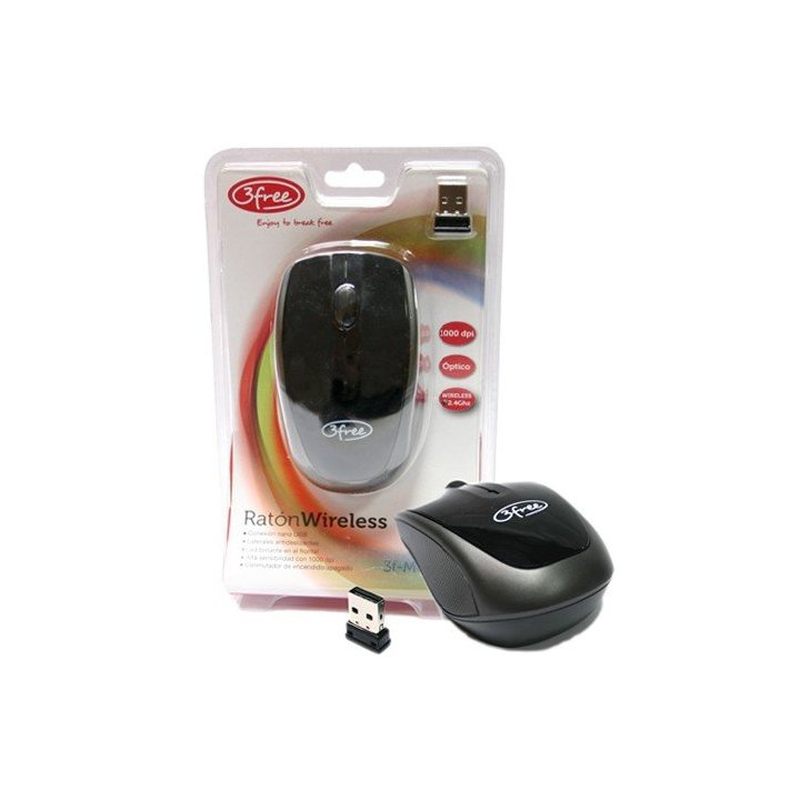 Mouse 3free Wireless Mcw401 Receptor Nano Negro