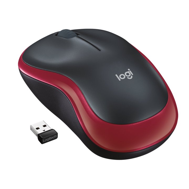 Mouse Logitech Wireless M185 Red P n 910-002237
