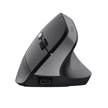 Mouse Trust Wireless Ergo Bayo Ii 25145 Rf 2.4 Ghz Dpi Ajustable 800-2400ppp 6 Botones Carga Usb-c 2
