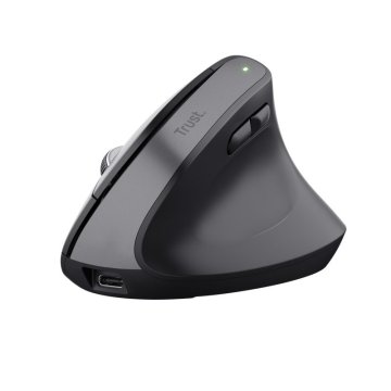 Mouse Trust Wireless Ergo Bayoii+ 25146 Multidispositivo Rf 2.4ghz Y 2xbt Dpi Ajustable 800-2400ppp 6 Botones Carga Usb-c