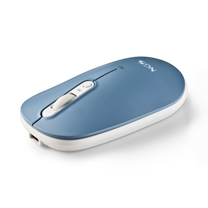 Mouse Ngs Wireless Y Bluetooth Shell Rb 1600dpi Nano Receptor Usb 3 Dispositivos 3 Carcasas De Colores Magenticas