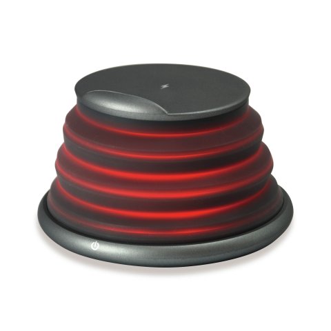 Cargador Inalambrico Conceptronic Gorgon02g Qi 10w Soporte Plegable De Silicio Color Gris
